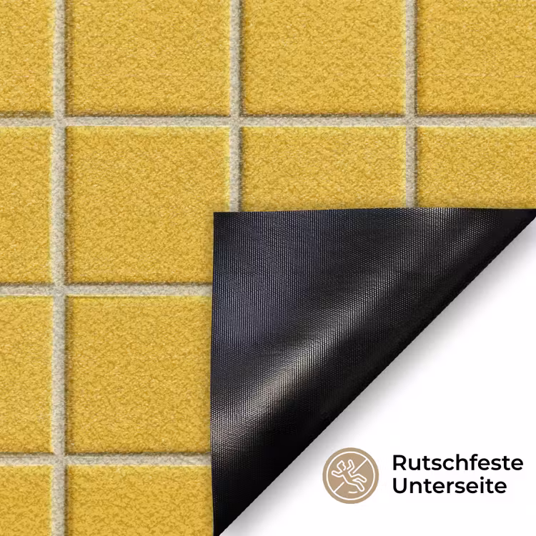 Patroon - Tegel - Okergeel Deurmat klein 898 -antislip_DE