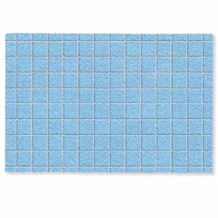 Patroon - Tegel - Pastel - Blauw Deurmat klein 898 -zkaufland3d