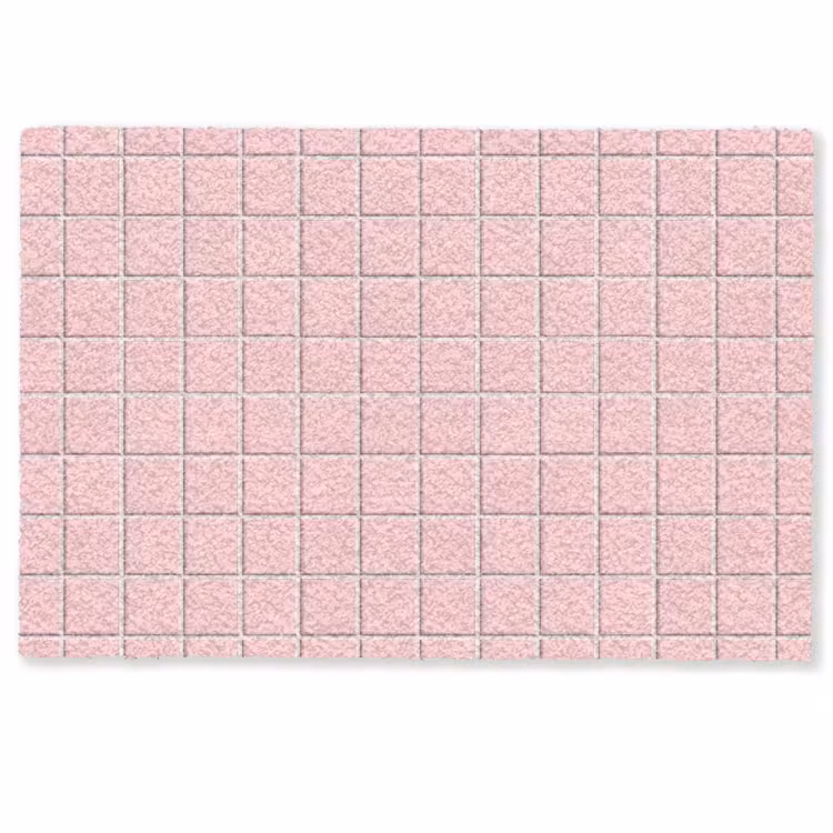 Patroon - Tegel - Pastelroze Deurmat klein 898 -zkaufland3d