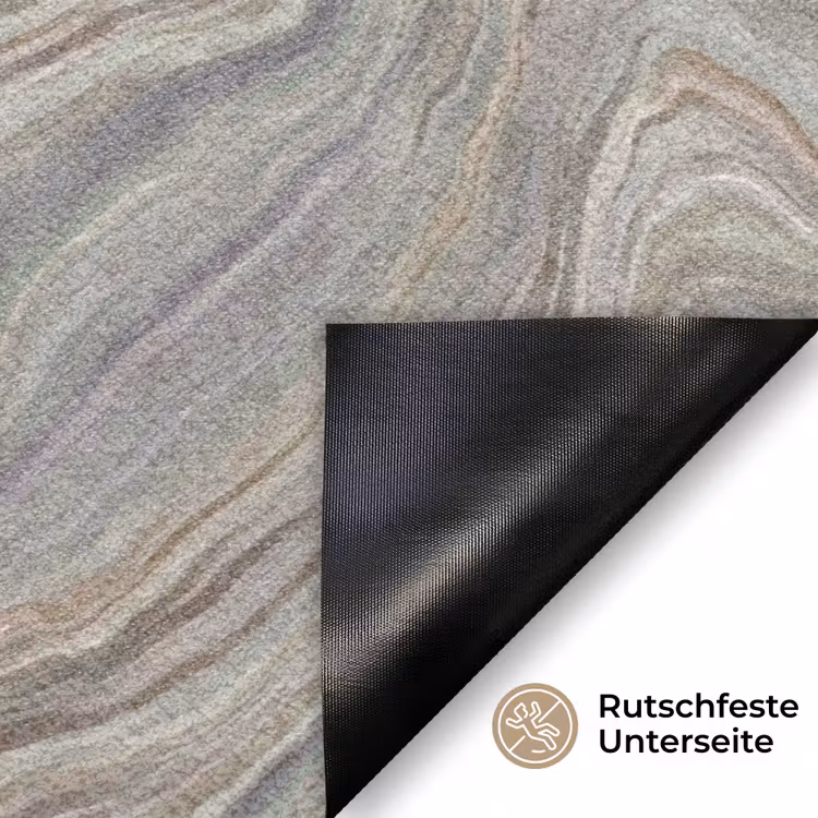 Patroon - Sereen - Paars - Groen Deurmat klein 898 -antislip_DE