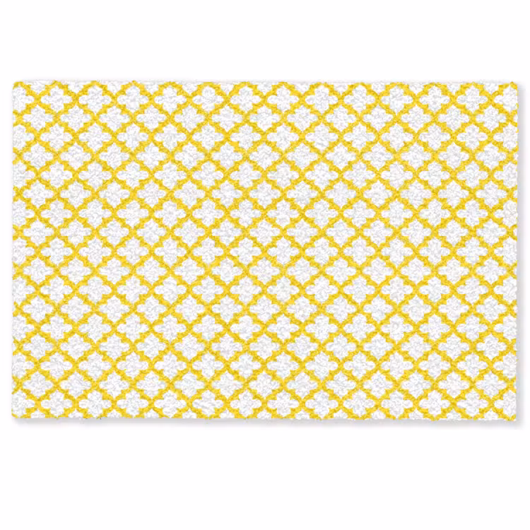 Patroon - Geometrisch - Klassiek - Geel Deurmat klein 898 -zkaufland3d
