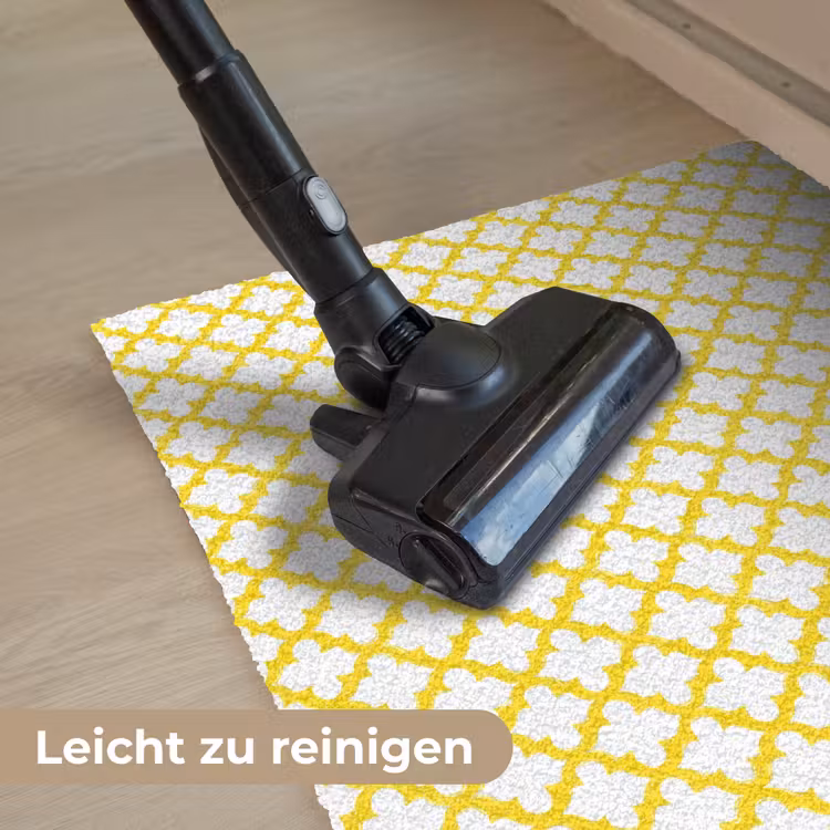 Patroon - Geometrisch - Klassiek - Geel Deurmat klein 898 -reinigen_DE
