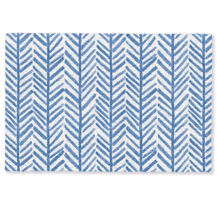 Patroon - Streep - Blauw Deurmat klein 898 -zkaufland3d