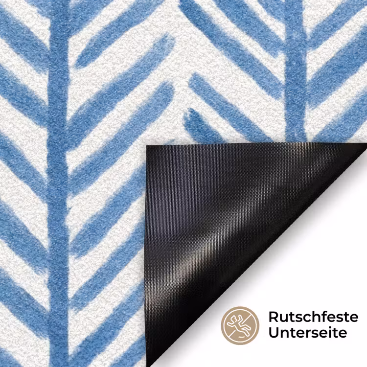 Patroon - Streep - Blauw Deurmat klein 898 -antislip_DE