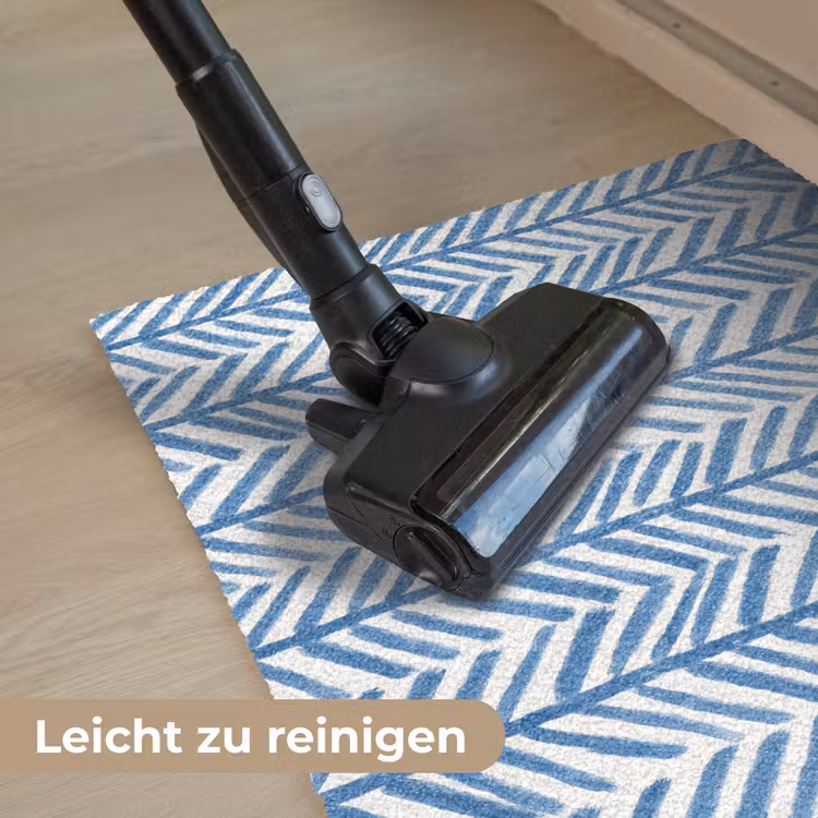 Patroon - Streep - Blauw Deurmat klein 898 -reinigen_DE