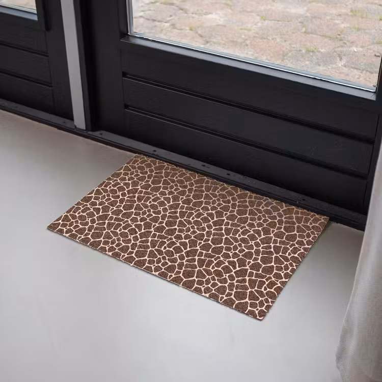 Patroon - Giraf - Bruin Deurmat klein 898 -sfeer2
