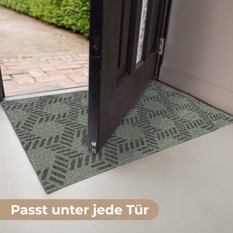 Patroon - Groen - Geometrisch Deurmat klein 898 -USP_DE