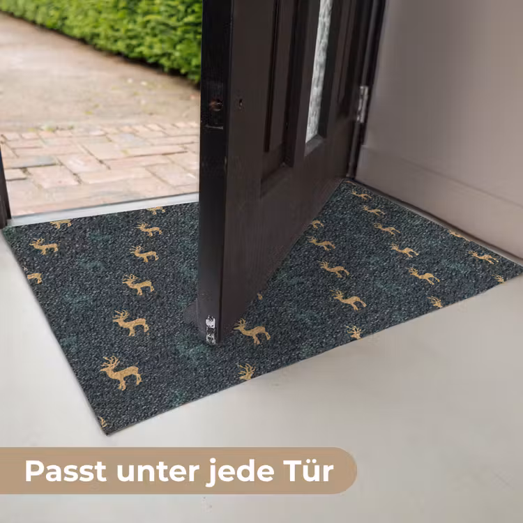 Patroon - Groen - Herten Deurmat klein 898 -USP_DE
