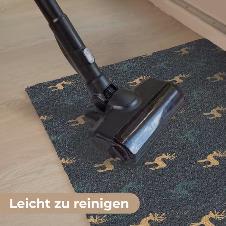 Patroon - Groen - Herten Deurmat klein 898 -reinigen_DE