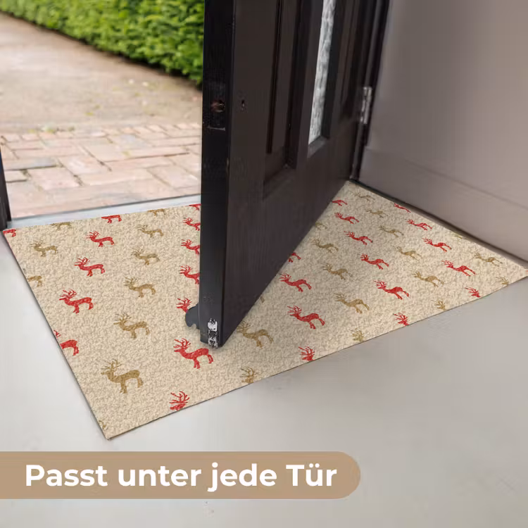 Patroon - Herten - Beige Deurmat klein 898 -USP_DE