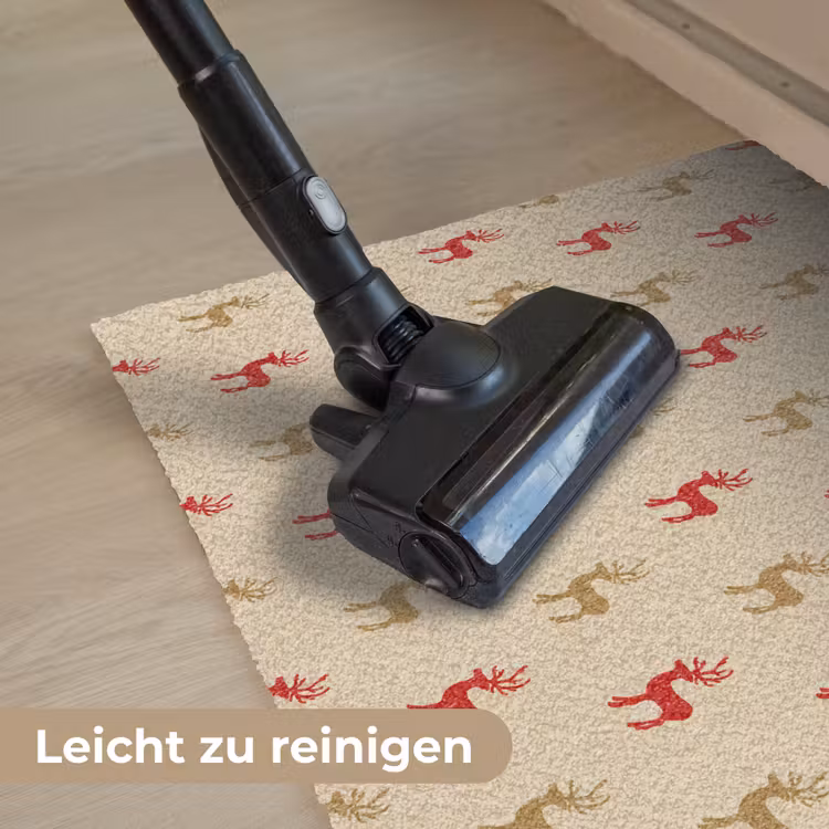 Patroon - Herten - Beige Deurmat klein 898 -reinigen_DE