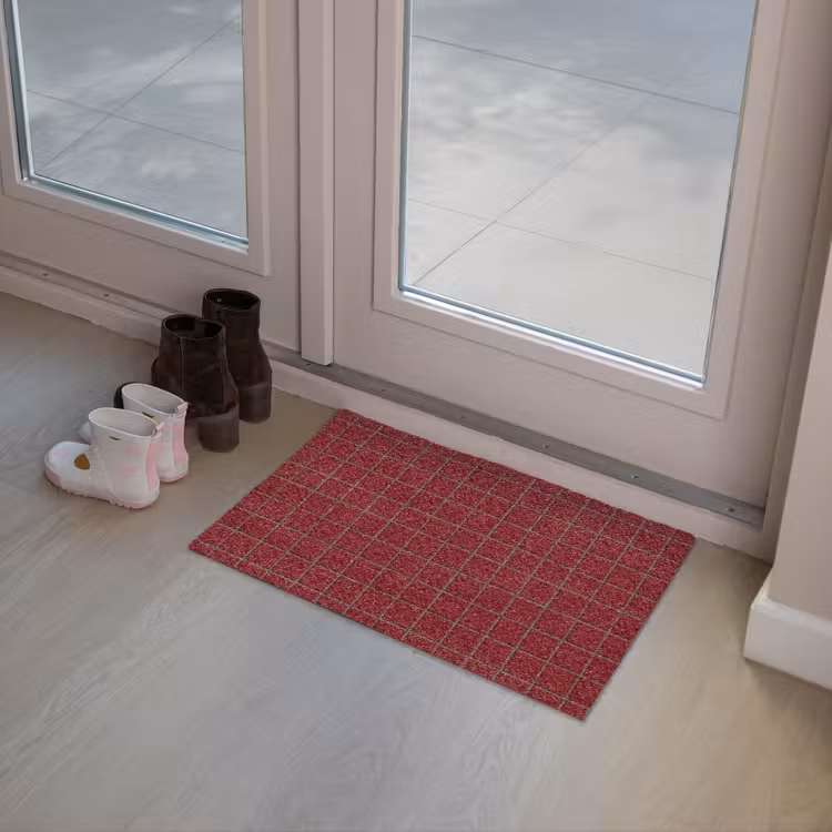 Patroon - Tegels - Burgundy Deurmat klein 898 -sfeer3