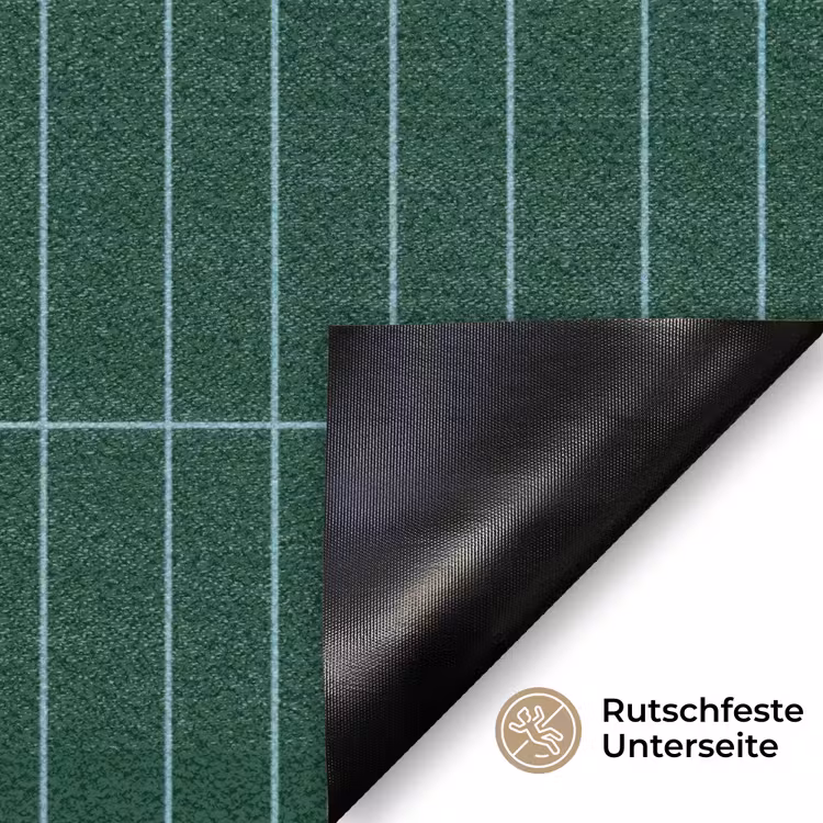 Patroon - Tegels - Donkergroen Deurmat klein 898 -antislip_DE