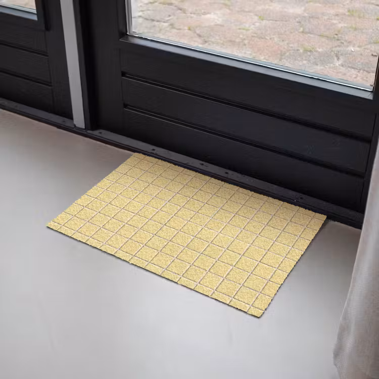 Patroon - Tegels - Geel Deurmat klein 898 -sfeer2