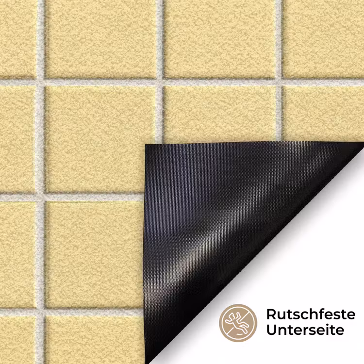 Patroon - Tegels - Geel Deurmat klein 898 -antislip_DE
