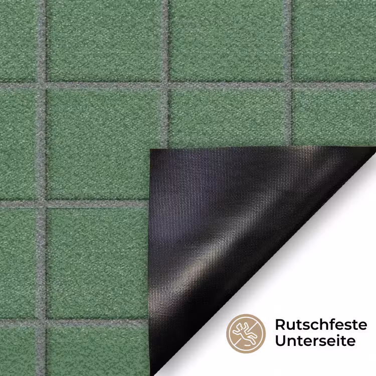 Patroon - Tegels - Groen Deurmat klein 898 -antislip_DE