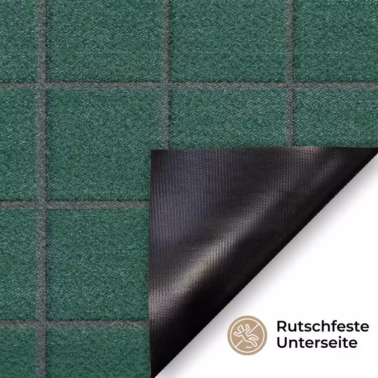 Patroon - Tegels - Dennen - Groen Deurmat klein 898 -antislip_DE