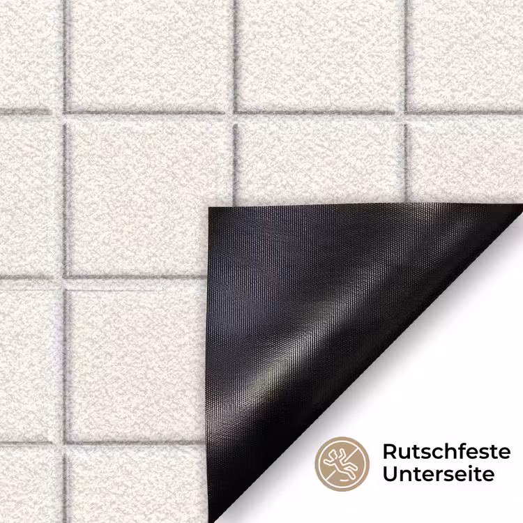 Patroon - Tegels - Wit Deurmat klein 898 -antislip_DE
