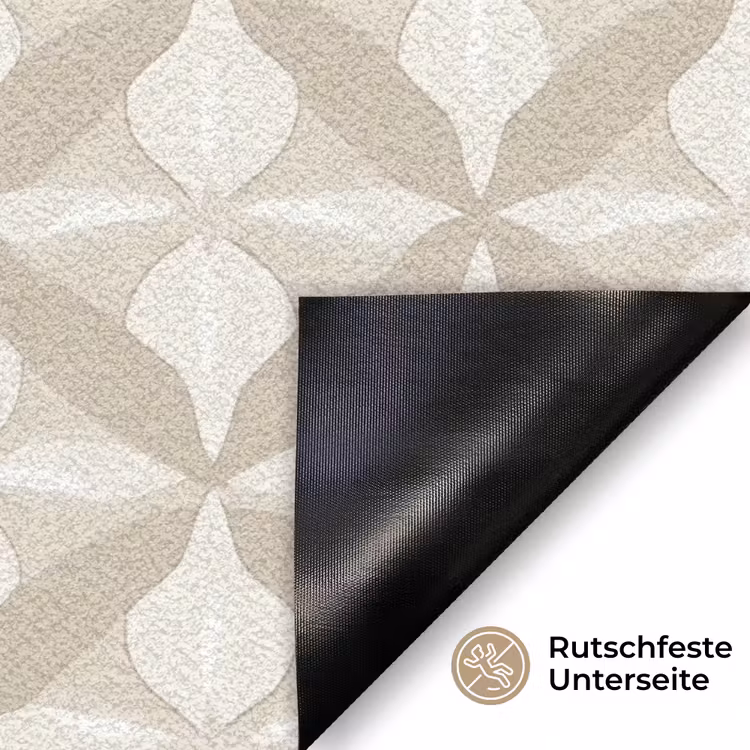 Patroon - Klassiek - Beige Deurmat klein 898 -antislip_DE