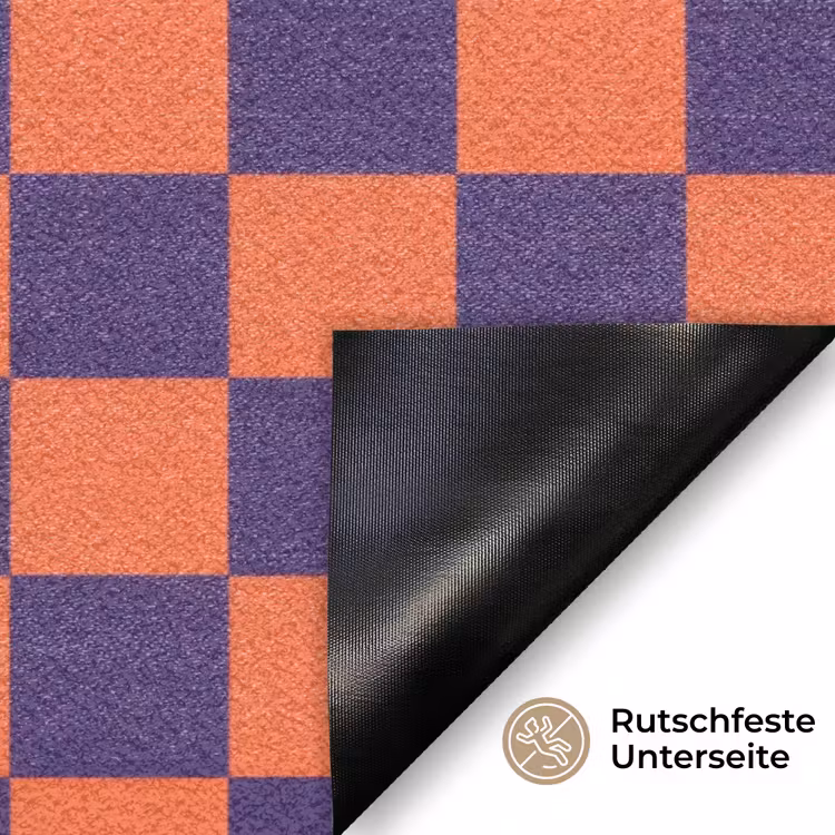 Patroon - Klassiek - Paars Deurmat klein 898 -antislip_DE