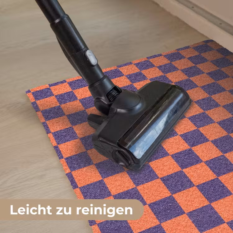 Patroon - Klassiek - Paars Deurmat klein 898 -reinigen_DE