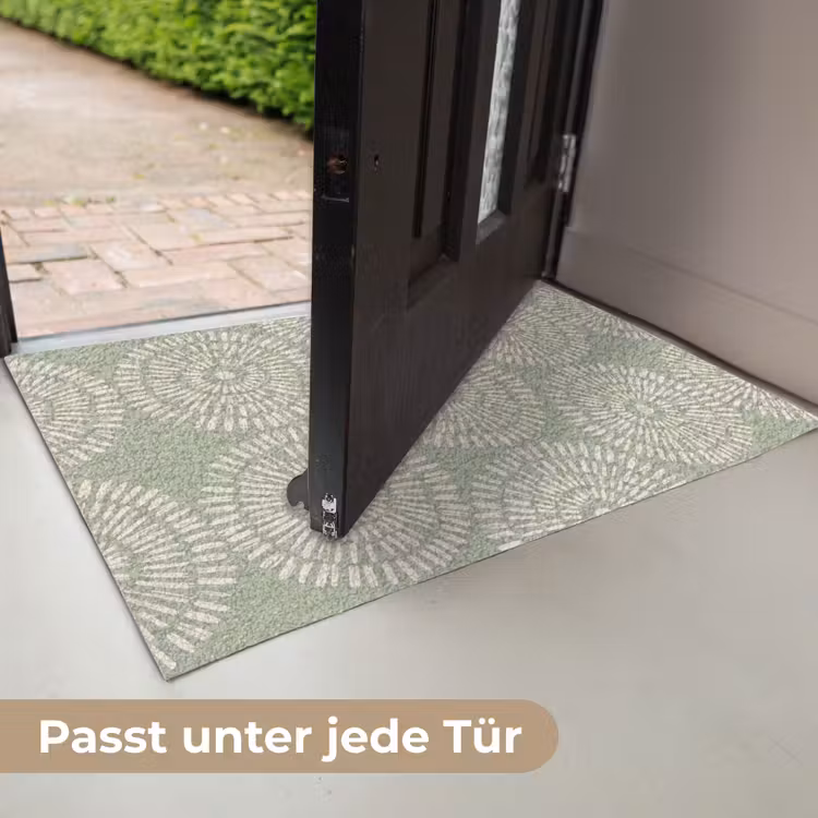 Patroon - Cirkels - Abstract - Modern - Groen Deurmat klein -USP_DE