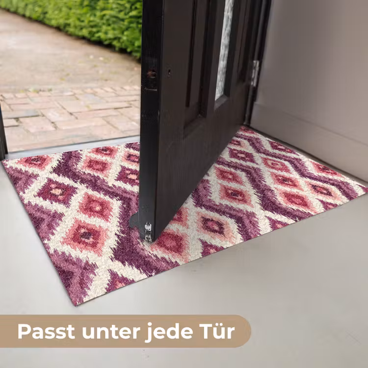 Patroon - Paars - Zigzag Deurmat klein 898 -USP_DE