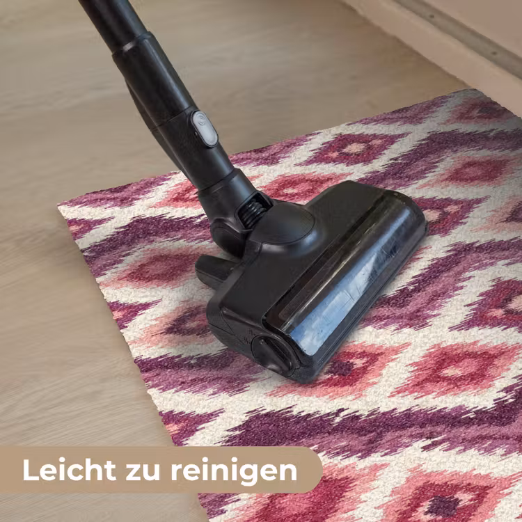 Patroon - Paars - Zigzag Deurmat klein 898 -reinigen_DE