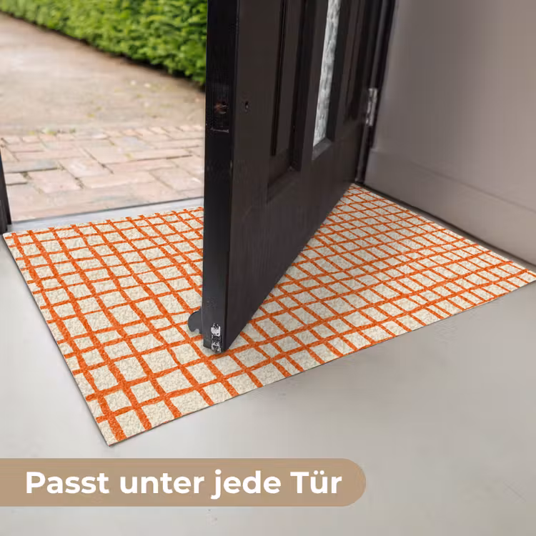 Patroon - Lijnen - Oranje Deurmat klein 898 -USP_DE