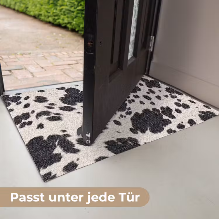 Patroon - Vacht - Zwart - Wit Deurmat klein -USP_DE