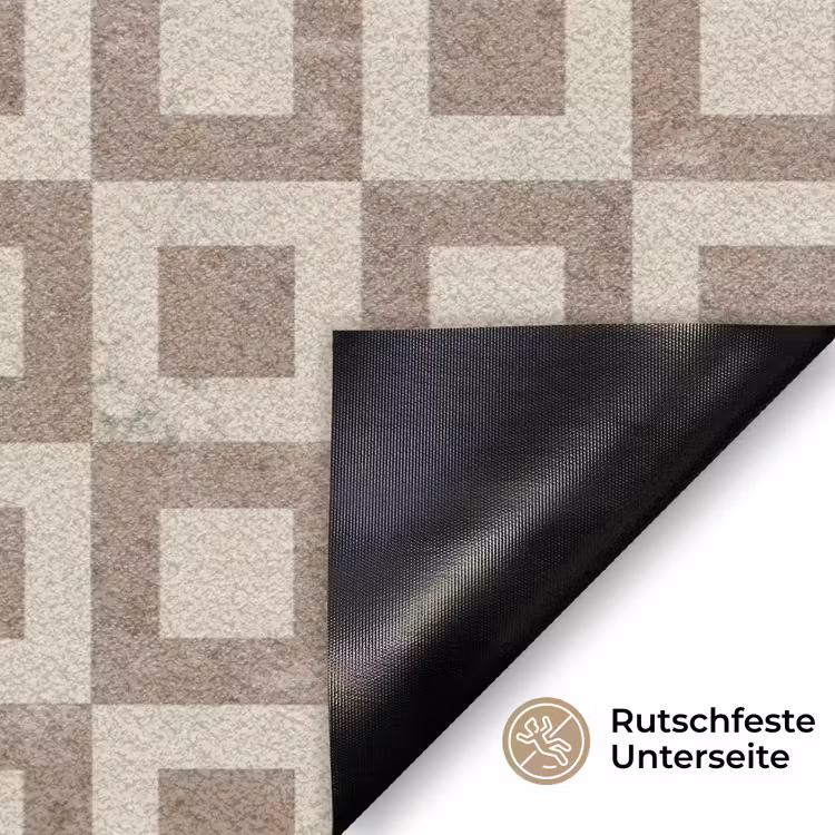 Patroon - Marmer - Beige Deurmat klein 898 -antislip_DE