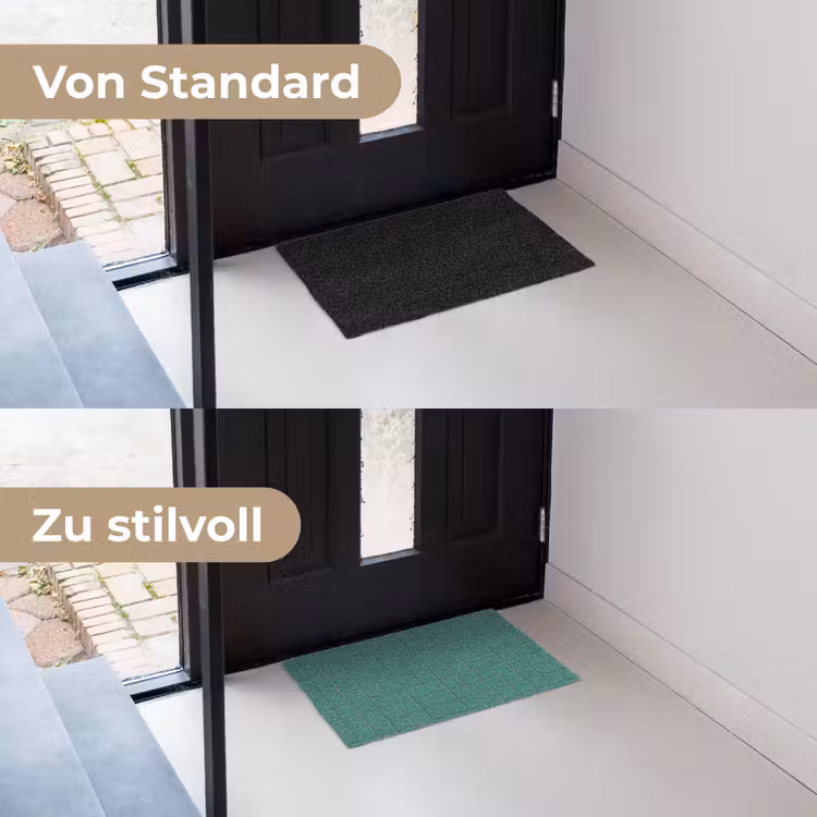 Patroon - Patroon - Smaragd Deurmat klein 898 -voor-na_DE