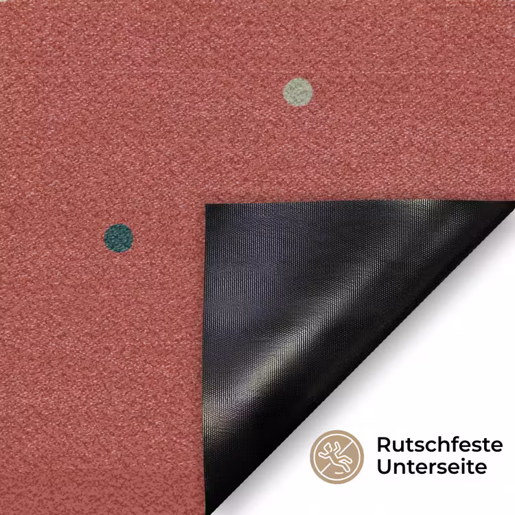 Patroon - Stippen - Rood Deurmat klein 898 -antislip_DE