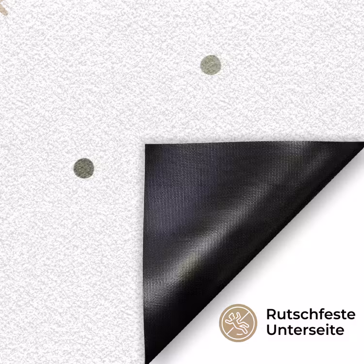 Patroon - Stippen - Sterren - Wit Deurmat klein 898 -antislip_DE