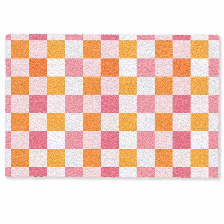 Patroon - Vierkant - Roze Deurmat klein 898 -zkaufland3d