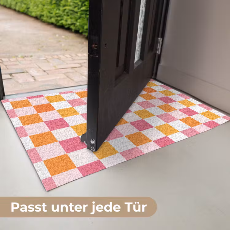 Patroon - Vierkant - Roze Deurmat klein 898 -USP_DE