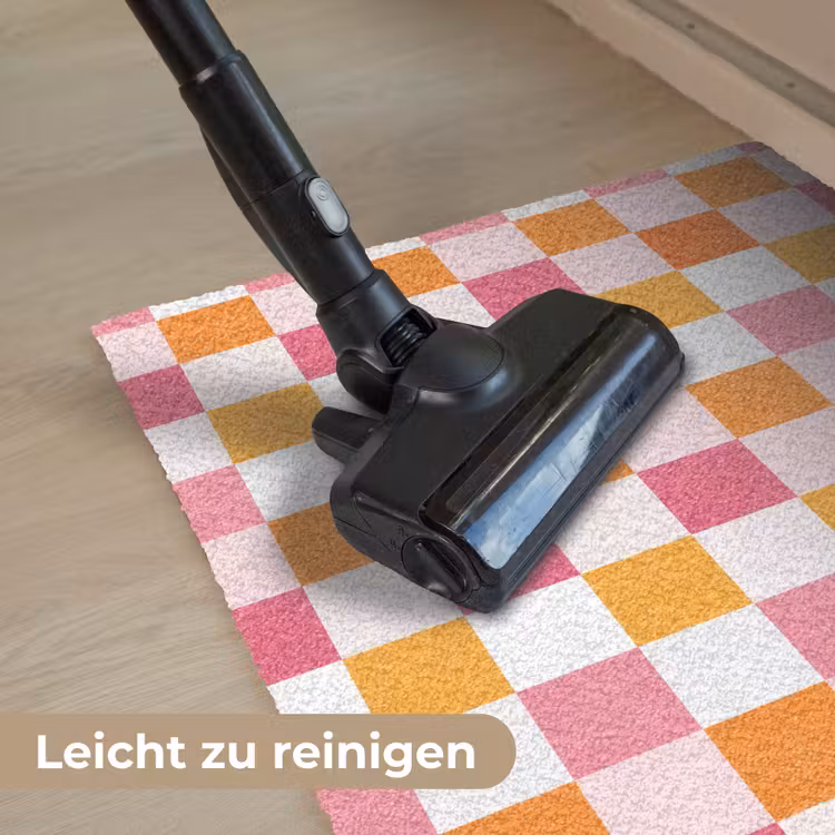 Patroon - Vierkant - Roze Deurmat klein 898 -reinigen_DE