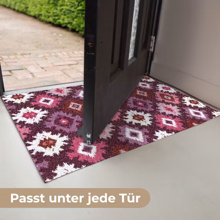 Patroon - Diamantvorm - Paars Deurmat klein 898 -USP_DE