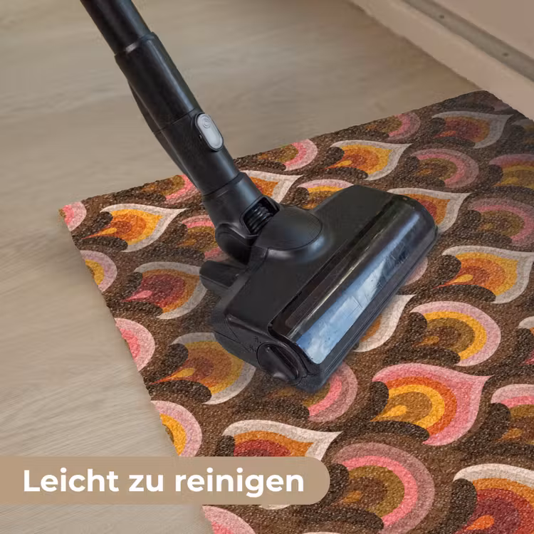 Patroon - Retro - Kleurrijk Deurmat klein 898 -reinigen_DE