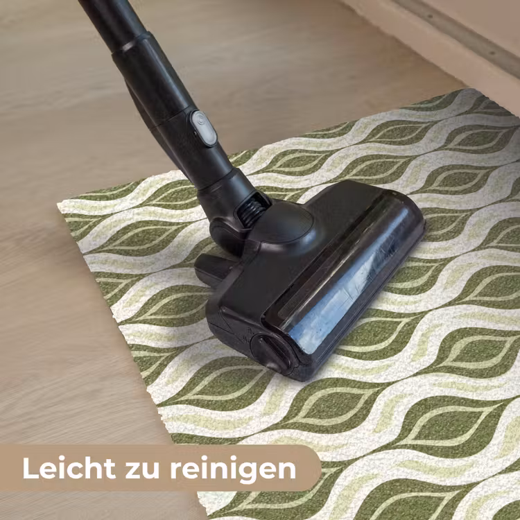 Patroon - Retro - Groen Deurmat klein 898 -reinigen_DE