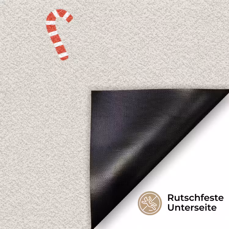 Patroon - Zuurstokken - Beige Deurmat klein 898 -antislip_DE