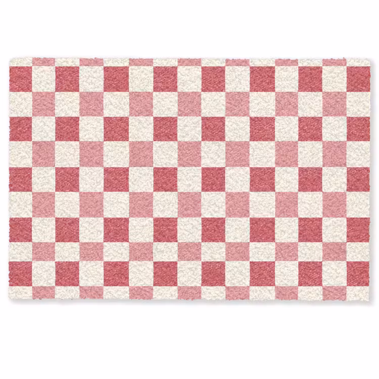 Patroon - Schaak - Roze Deurmat klein 898 -zkaufland3d