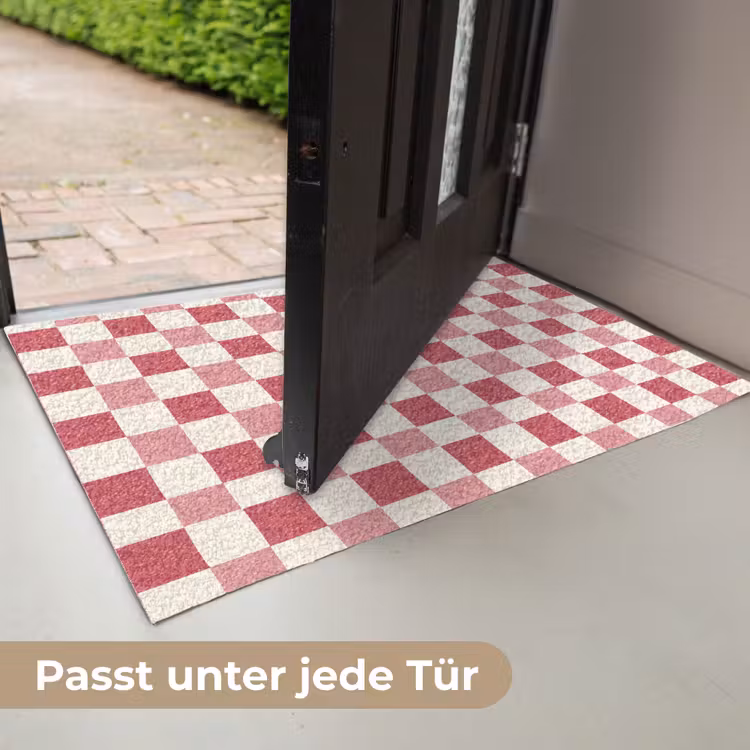Patroon - Schaak - Roze Deurmat klein 898 -USP_DE