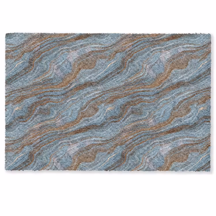 Patroon - Steen - Blauw Deurmat klein 898 -zkaufland3d