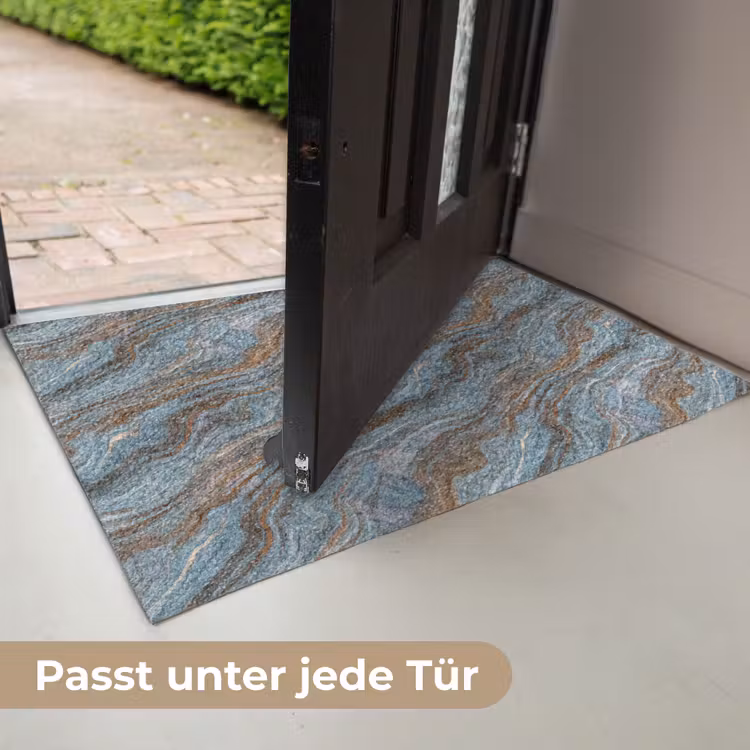 Patroon - Steen - Blauw Deurmat klein 898 -USP_DE