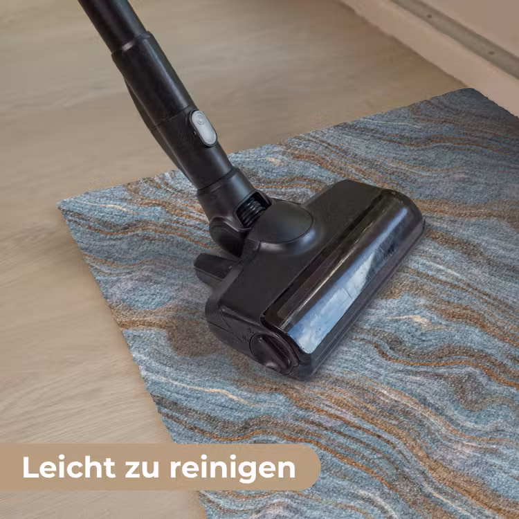 Patroon - Steen - Blauw Deurmat klein 898 -reinigen_DE