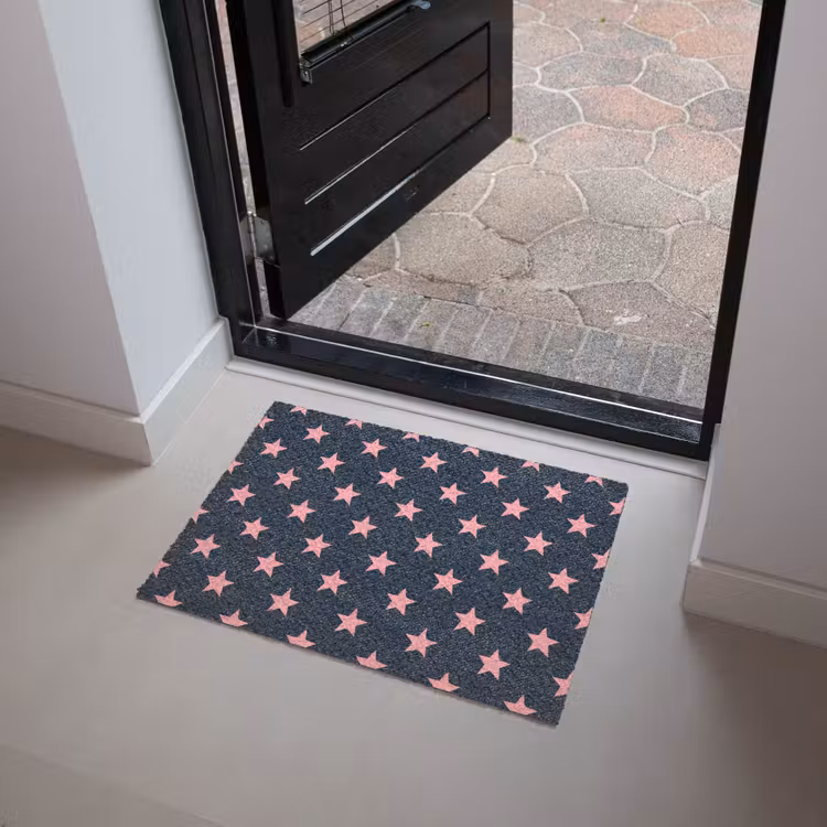 Patroon - Sterren - Roze Deurmat klein 898 -sfeer5