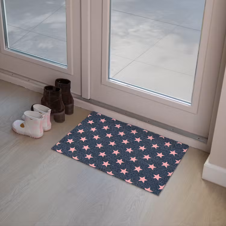 Patroon - Sterren - Roze Deurmat klein 898 -sfeer3