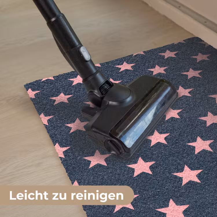 Patroon - Sterren - Roze Deurmat klein 898 -reinigen_DE