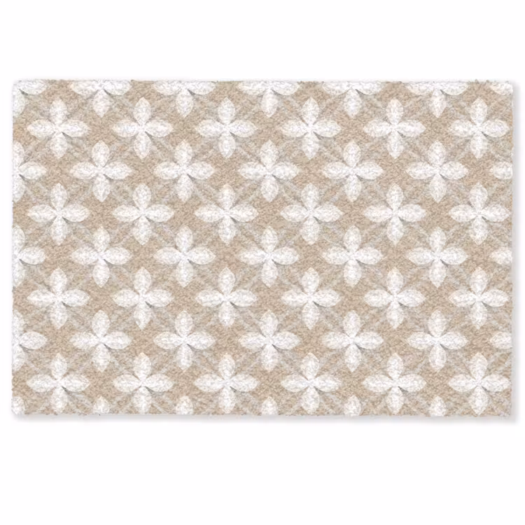 Patroon - Symmetrisch - Beige Deurmat klein 898 -zkaufland3d